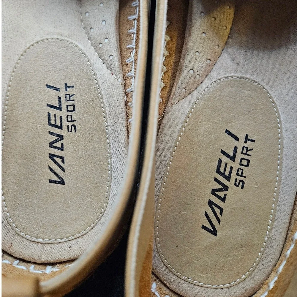 VANELI SPORT Sz‎ 11 N Tan Suede Espadrille Slip On Flats Shoes Women's #385